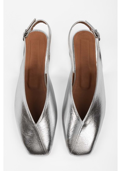 Kadın Noya Gümüş Parlak Babet fiyatları