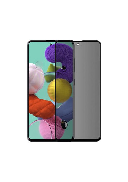 Poco X3 Haylet Davin 5d Privacy Ekran Koruyucu Kırılmaz Cam
