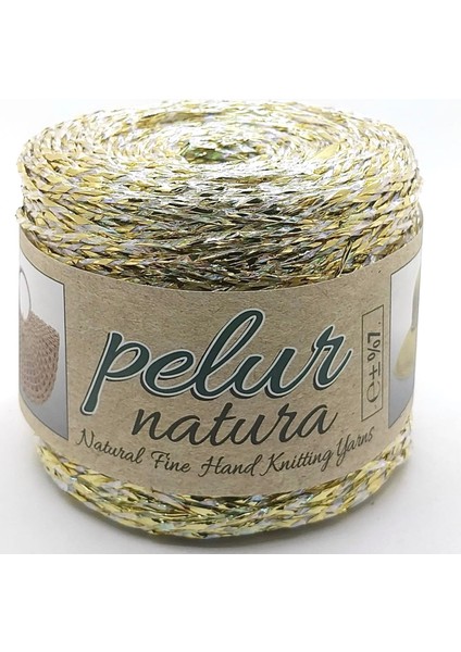 Pelur Metalik Kağıt Çanta Şapka ve Aksesuar Ipliği 08 ( +- 250 gr )