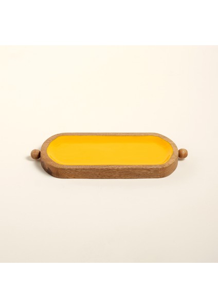 Lakrı Mango Ağacı Tepsi 31X14X2 cm Sarı modelleri