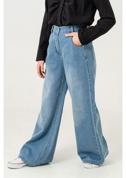 Kız Çocuk Baggy Kot Pantolon 2205