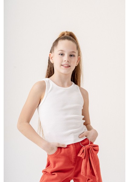 Kız Çocuk Sıfır Kol T-Shirt 1732 modelleri