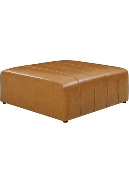Lüx Suni Deri Kare Puf Taba 80*80CM