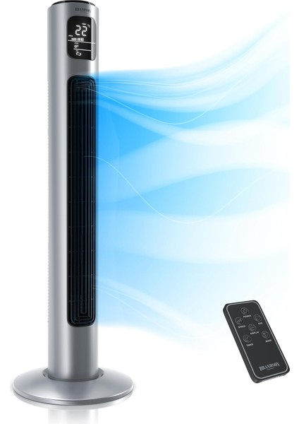 Uzaktan Kumandalı Kule Vantilatör 96 Cm, Sessiz, 3 Mod, Zamanlayıcı, LED Ekranlı