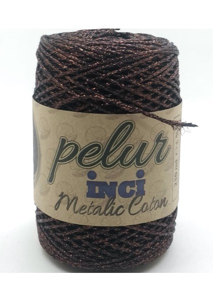 Pelur Inci Metalik Cotton Makrome Ipliği 05 ( +- 200 gr )