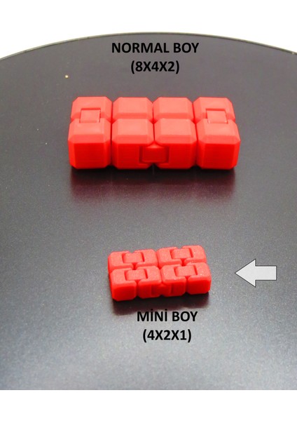 Mini Boy Sonsuz Küp (4X2X1 Cm) – Sessiz ve Taşınabilir El Oyuncağı, Fidget Küp
