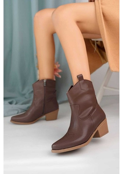 BAHRİNA Western Acı Kahve Kısa Kovboy Çizme K-151 fiyatları