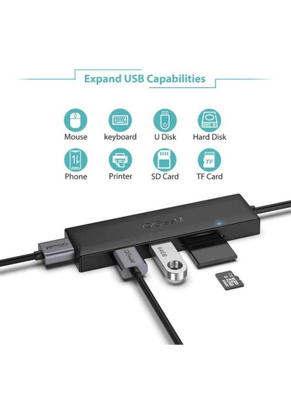 QG-UH05 USB Hub 0.8m