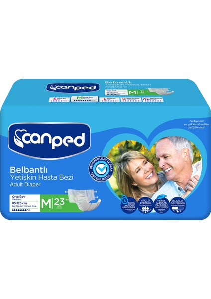 Belbantlı Hasta Bezi Orta Boy 23 Adet