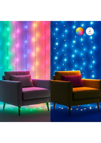 Rgb Akıllı Süsleme Işıkları - Yılbaşı Işıkları 20 Metre modelleri