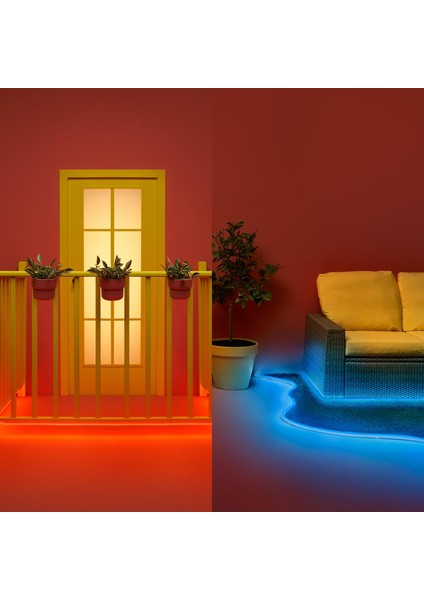 5 Metre Akıllı Outdoor LED Şerit 240 Lumen IP65 24 Watt
