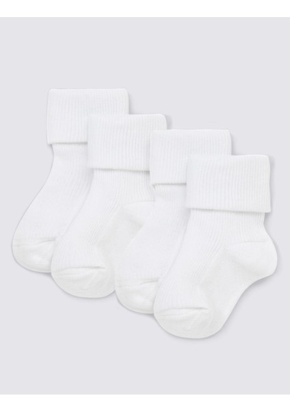 4'lü Bebek Çorabı (0-24 Ay)