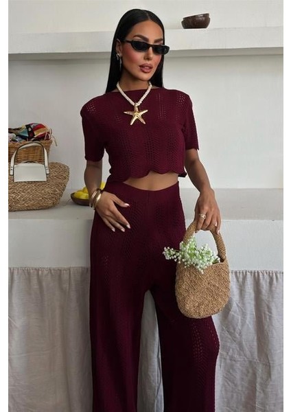 Triko Bluz Pantolon Ikili Takım 10084-025 modelleri