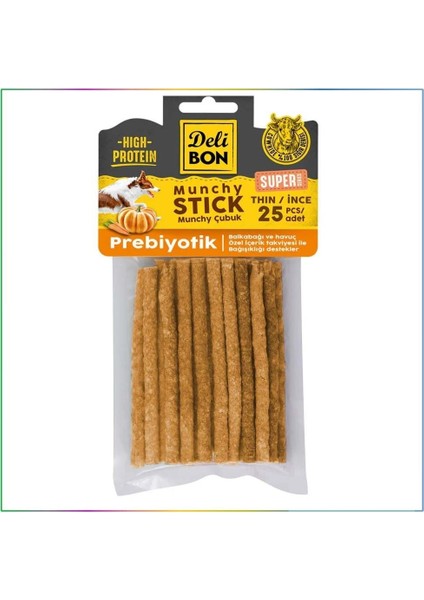 Super Munchy Çubuk Prebiyotik Ince Köpek Ödülü 25’li
