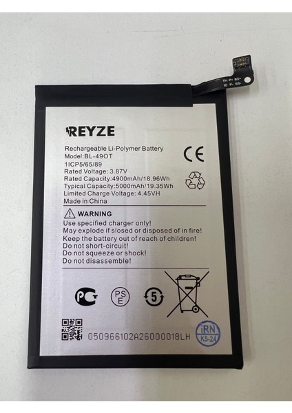 Reyze Tecno Camon 20 BL-49OT Batarya fiyatları