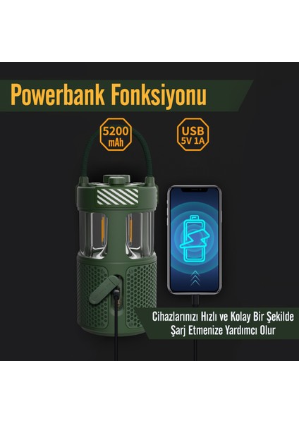 Nowgo F1 20w Bluetoooth Hoparlör Taşınabilir Powerbank Kamp Feneri Bej indirimleri