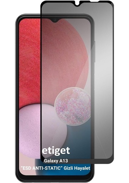 Samsung Galaxy A13 ”ESD ANTI-STATIC” Gizli Hayalet Cam Ekran Koruyucu
