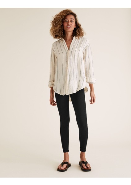 Yüksek Bel Jegging Jean Pantolon