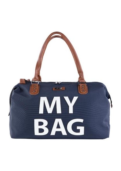 My My Bag Deri Anne Bebek Bakım Çantası 7070 Lacivert