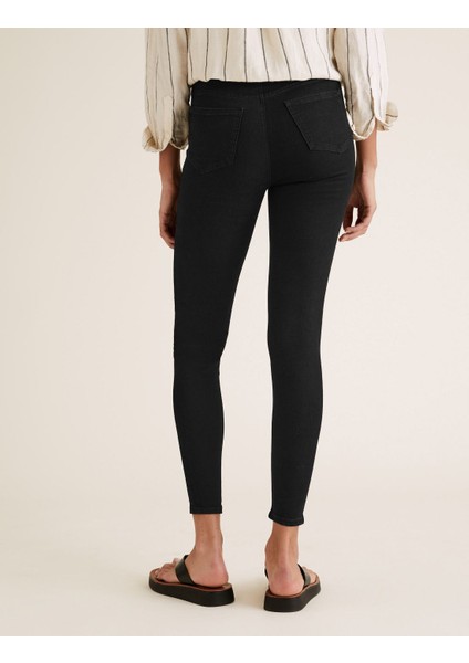 Yüksek Bel Jegging Jean Pantolon