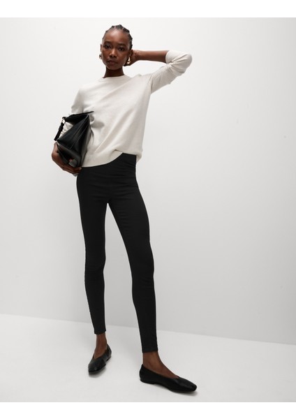 Yüksek Bel Jegging Jean Pantolon