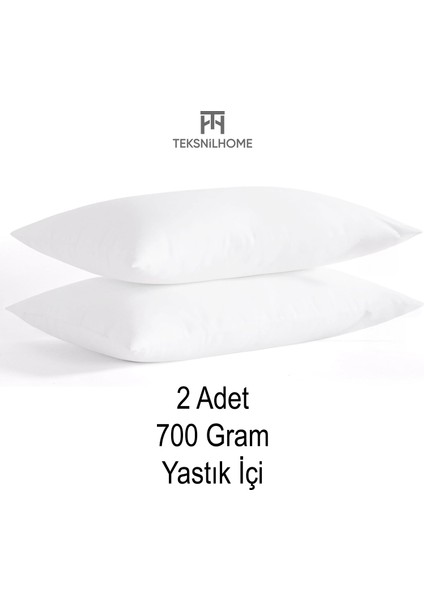 | 2 Adet 700 Gram Boncuk Silikon Yastık Içi , 50X70 Cm,tela Kumaş