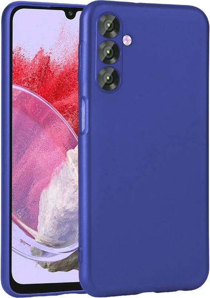 Galaxy Uyumlu M34 5g Kılıf Zore Premier Silikon Kapak-Saks Mavi