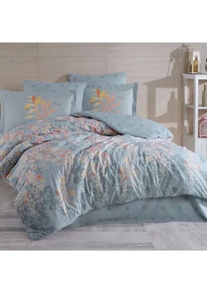 Hobby Çift Kişilik Ranforce Nevresim Takımı Serena Kahve