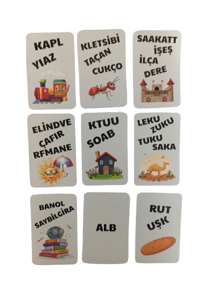 Kelimeyi Bul Cümleyi Kur ( Kutu Oyunu - Kelime - Cümle - Oyuncak )