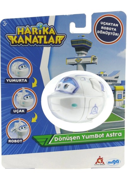 Harika Kanatlar Dönüşen Tekli Figür Yumbot Astra