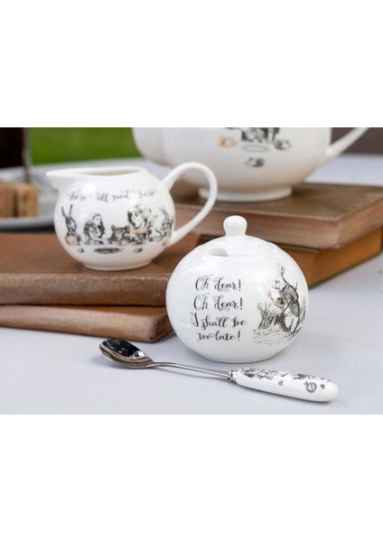 x V&a Alice In Wonderland Porselen Krema ve Şekerlik Seti indirimleri