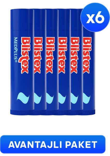 Kuruyan ve Çatlayan Dudaklara Yoğun Bakım Medplus Stick 4,25 gr x 6