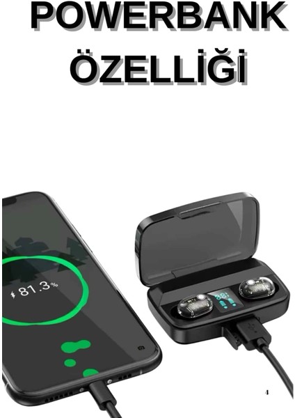 Dijital Göstergeli Bluetooth Kulaklık Kablosuz Tws Stereo Bluetooth 5.0