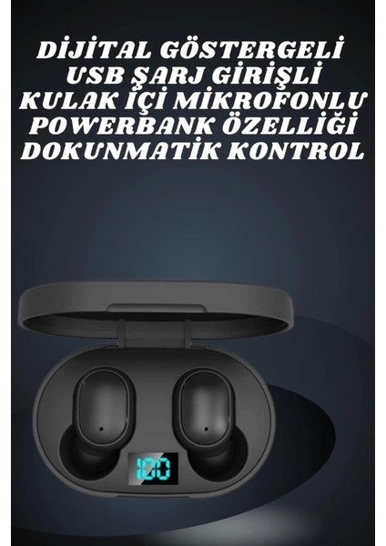 Çift Kulaklık Kampanyası Dokunmatik Kontrol Kulak Içi Yüksek Ses Kaliteli Mikrofonlu