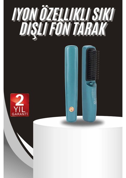 Sıkı Dişli Fön Tarak Iyon Özelliği Saç Düzleştirici Tarak