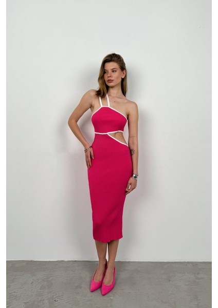 Tek Omuz Bel Dekolteli Elbise
