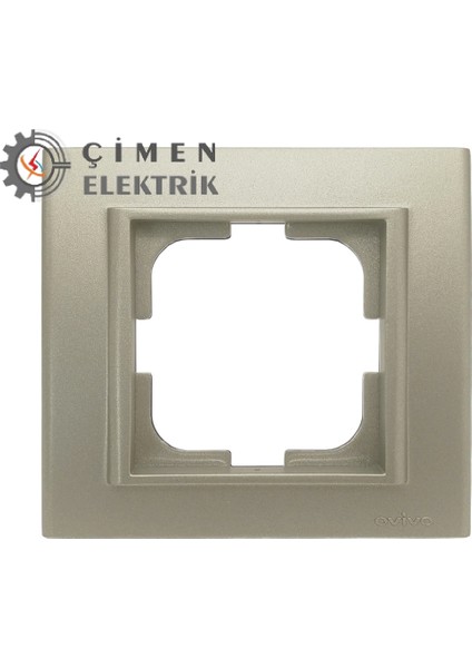 Antrasit Tekli Çerçeve - Priz ve Anahtar Için Uyumlu Çerçeve