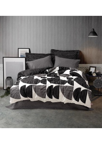 Cotton Box Modern Çift Kişilik Nevresim Takımı Niko Antrasit