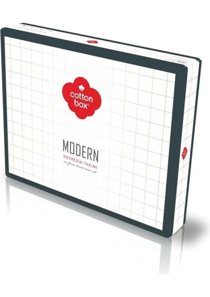 Cotton Box Modern Çift Kişilik Nevresim Takımı Niko Antrasit