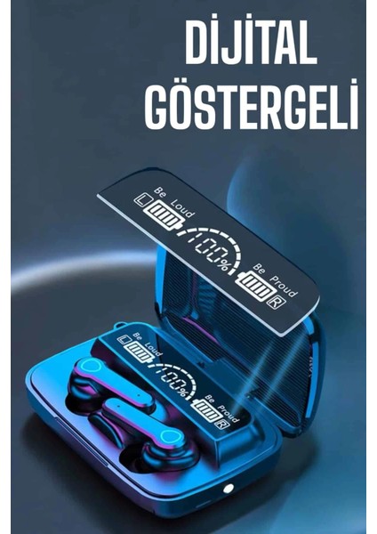 Bluetooth Kulaklık Dijital Göstergeli Kablosuz Uzun Pil Ömrü