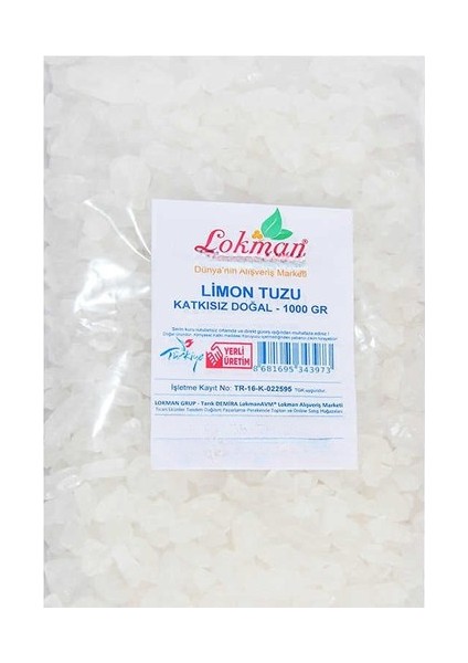 Limon Tuzu granül Çakıl 1000 gr Paket