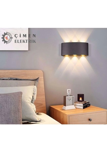 Noas YL83 1012 Dış Mekan 6W LED Aplik 3000K Gün Işığı