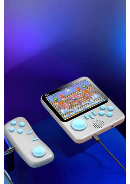 El Atarisi 3.5 Inç Ekran Çift Konsol 666 Adet Retro Oyun Gamepad