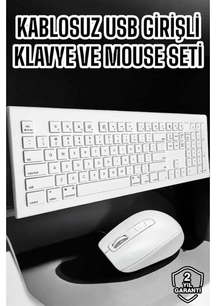 Q Klavye Klavye ve Mouse Seti USB Girişli Kablosuz