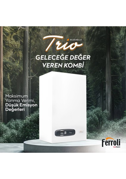 Bluehelix Trio 28 Kw Yoğuşmalı Kombi