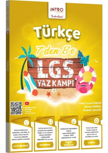 Intro Yayınları 7 Den 8 E Lgs Türkçe Yaz Kampı