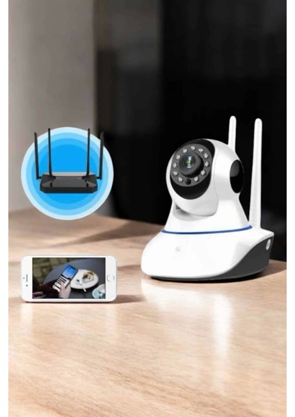Ev Kamerası Wifi Kamerası Video Kayıt Çift Yönlü Hareket Sensörü Bebek