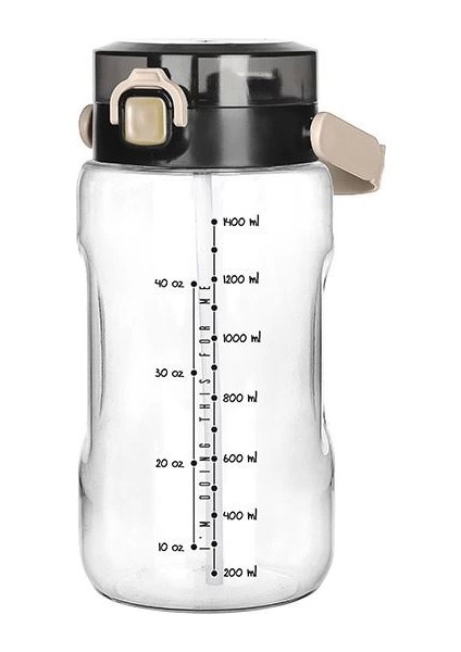 Şeffaf Matara - 1500 ml - 50,7 Oz - Watermode Matara (336336)