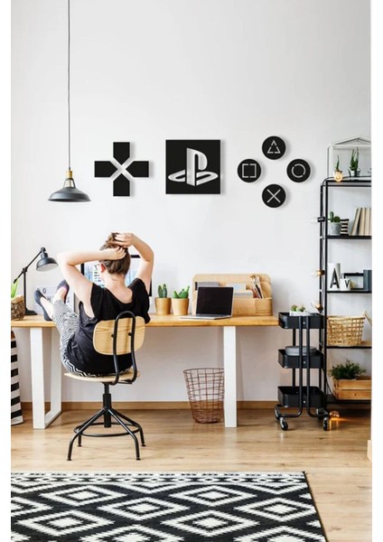 Elite Gamer Oyuncu Playstation Kafe Duvar Dekor Tablo Hediyelik Eşya Duvar Süsü 1 Adet fırsatları