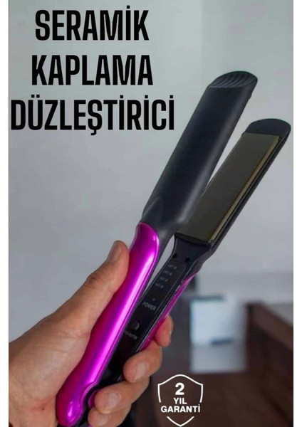 Seramik Kaplama Isı Ayarlı Yıpranma Karşıtı Saç Düzleştirici
